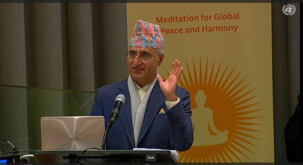 संयुक्त राष्ट्रसंघमा नेपालबाट ध्यान र जीवन विज्ञानको प्रस्तुति